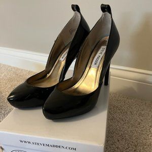 Steve Madden Caprice Black Patent Leather Pumps Size 7